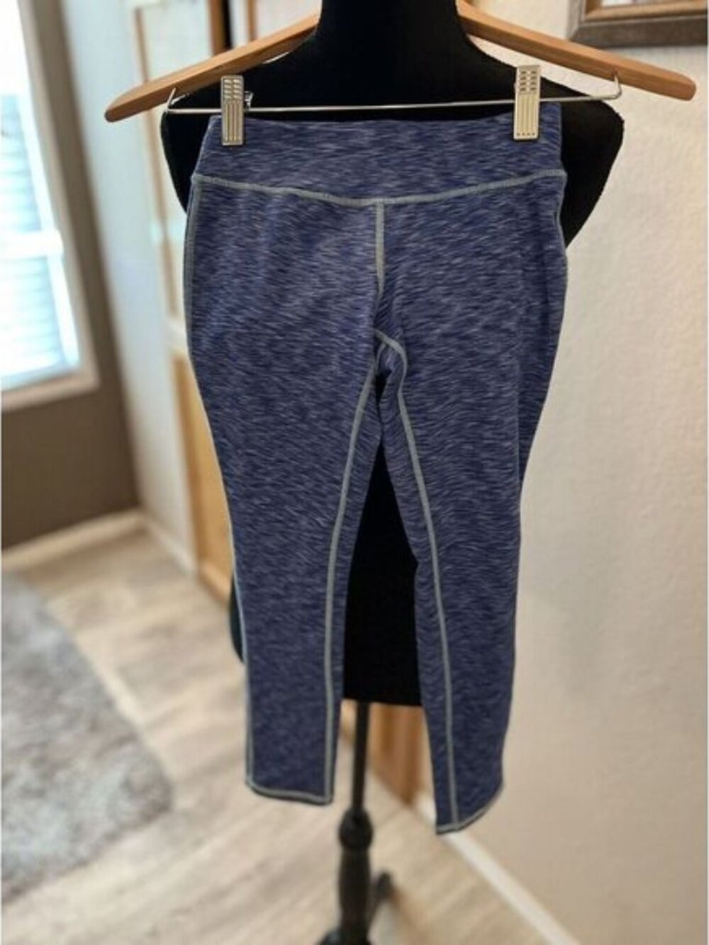Girls 5/6 Tangerine Blue‎ Leggings H6